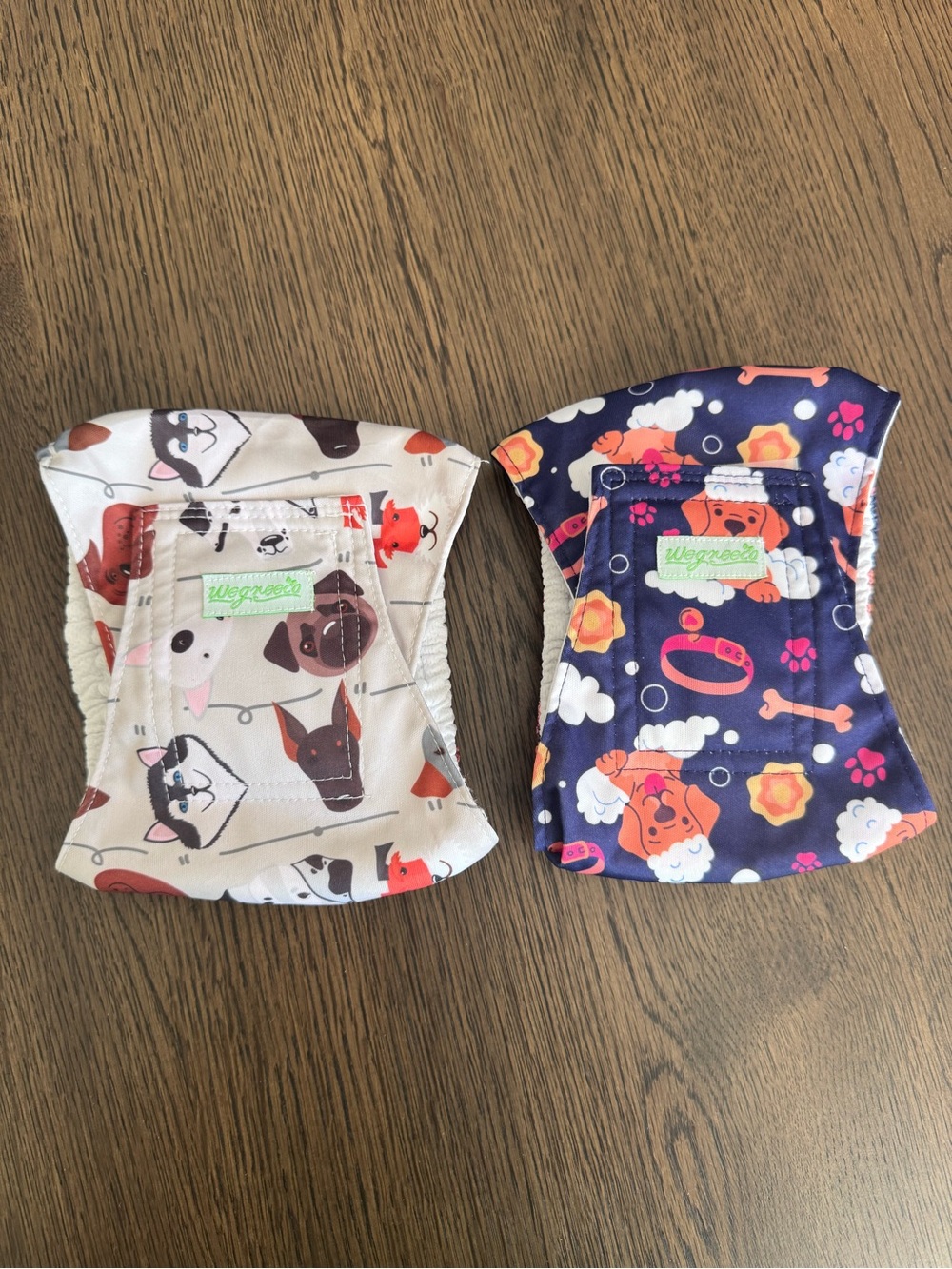 NEW Set of 2 Reusable Cloth Belly Bands for Male Dog